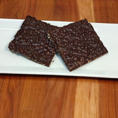 Carré Chocolat noir -  quinoa & café équitable tx